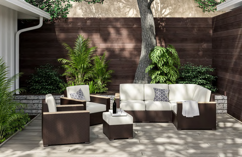 Palm Springs Outdoor 4 seat sectional 